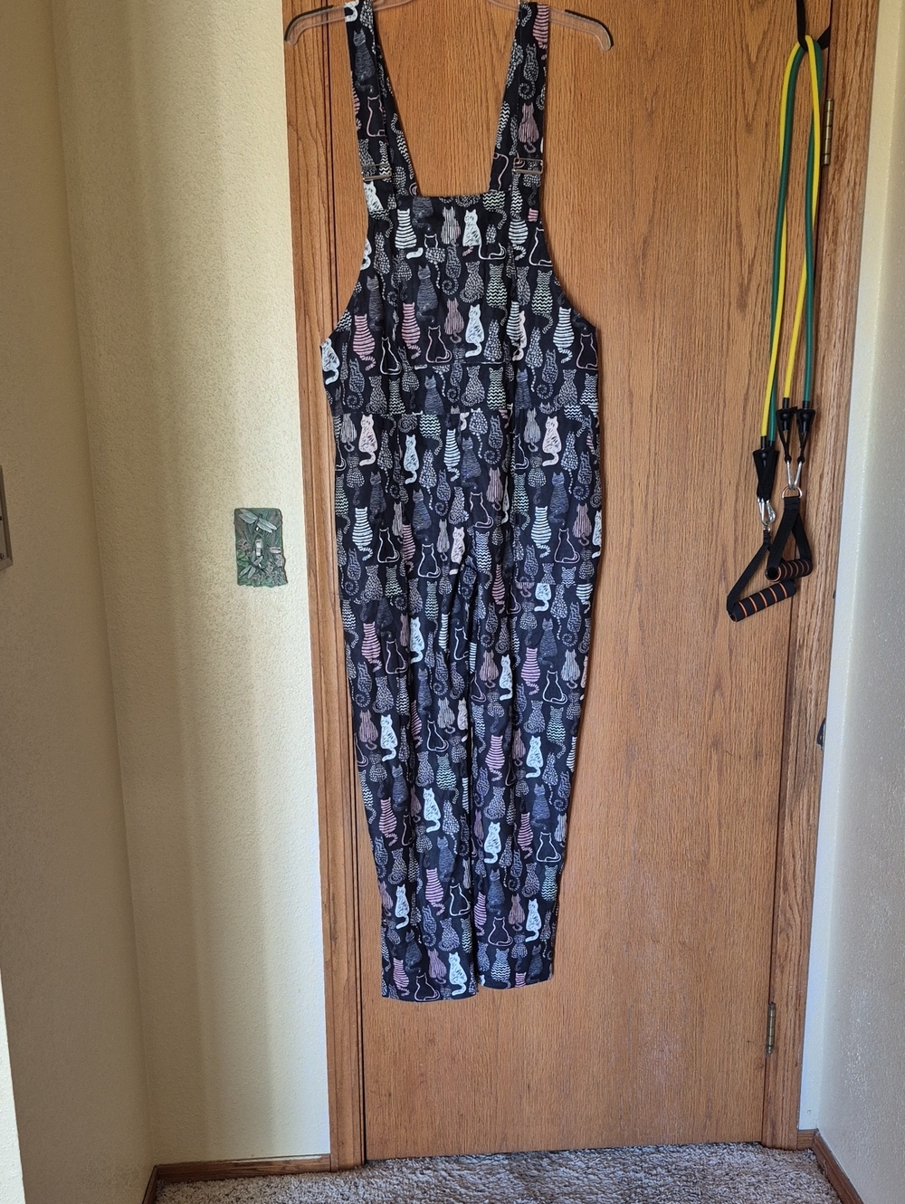 LA Soul 5 Pocket Kitty Cat Overalls Sz XL NWOT